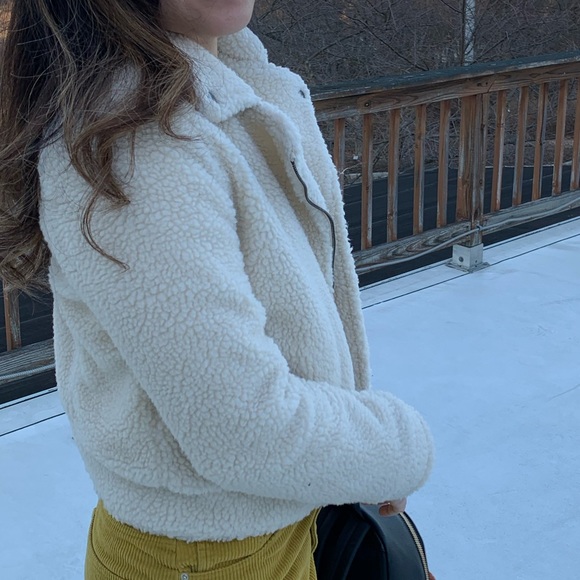 Teddy Sherpa Jacket Charlotte Russe - Picture 2 of 6